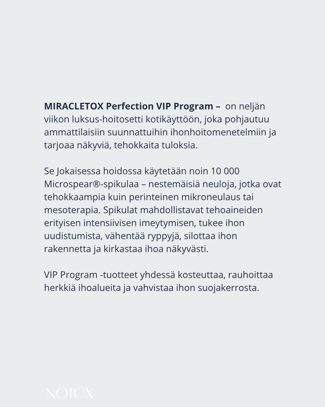 Miracletox VIP Program